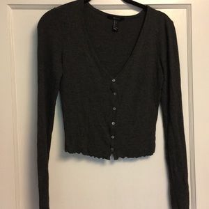 F21 Henley charcoal grey